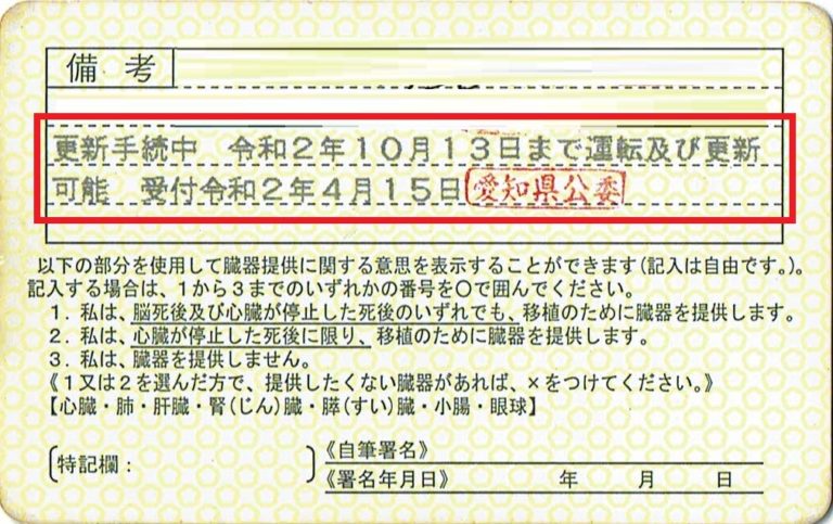 運転免許の有効期間延長について せいりん自動車学校